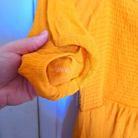 Kings Road XL Mustard Summer Ruffle Layered Dress - Picture 10 of 11